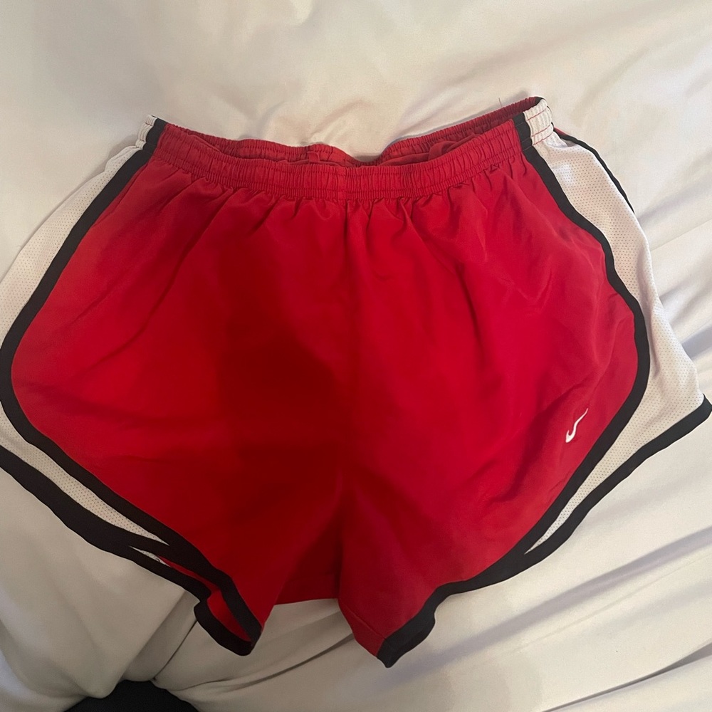 Nike dri fit women’s red shorts